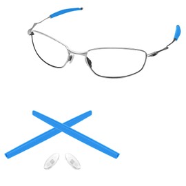Tintart Kits de goma de repuesto para orejas y narices para anteojos de sol Oakley Whisker Azul