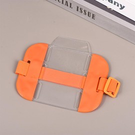 2 Packs Arm Badge Holders Armband Badge Holder ID Card Armband Holder Security Card Holders with Adjustable Strap for Emergency Workers Security Staff Warehouse Factory