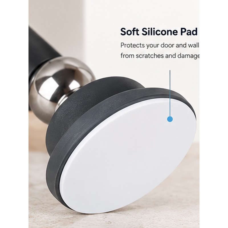 No-Drill Door Stopper for Home Doors – Silicone Anti-Collision Design