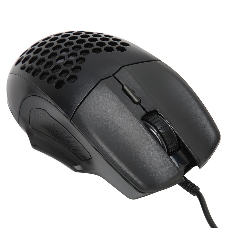 Honeycomb Mouse RGB Wired Gaming Mouse Lightweight Quick Answer RGB
