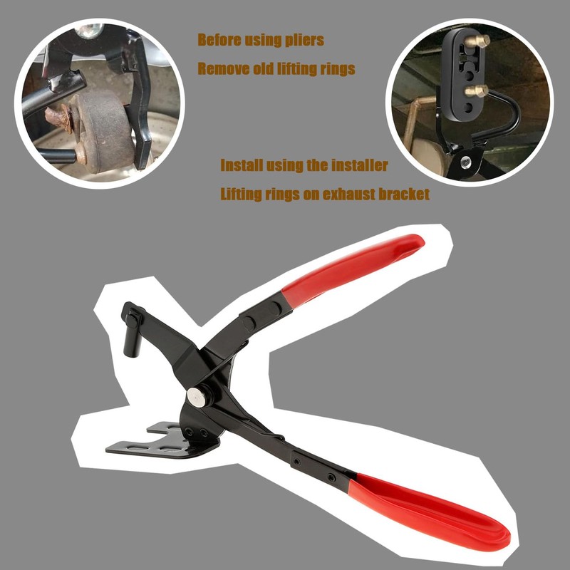 Shengsenfu 10" Exhaust Hanger Removal Pliers and 2 Hole Exhaust