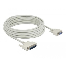 Delock Serial Cable D-Sub 25 Male to D-Sub 9 Female 10m