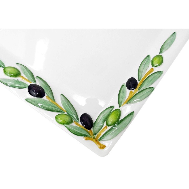 Lashuma Handmade serving plate made of Italian ceramic, meat plate