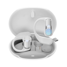 AI Language Translator Earbuds, OWS Real-Time 3-in-1 Translation Earbuds 144 Languages & Accents, Translation Device for Travel Business Learning,Milky White