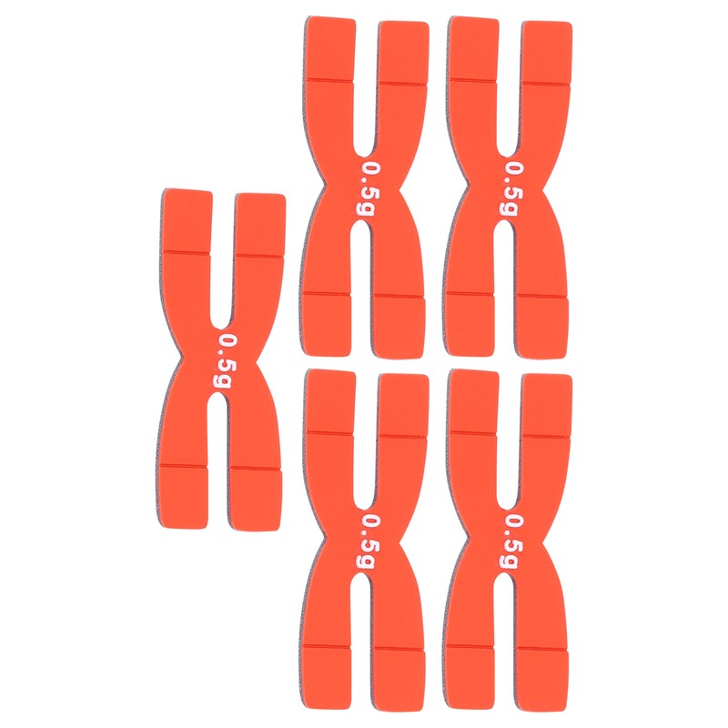 POWERTI 5pcs 0.5g Tennis Badminton Racket Weight Balance Strips Silicone
