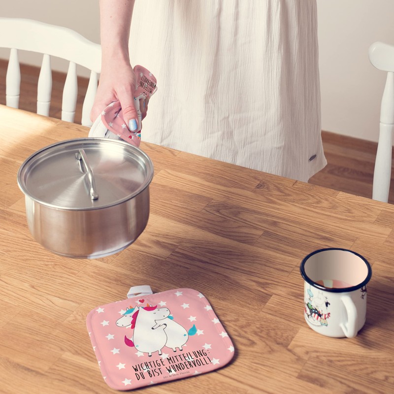 Mr. & Mrs. Panda Set of 2 Pot Holders Unicorn