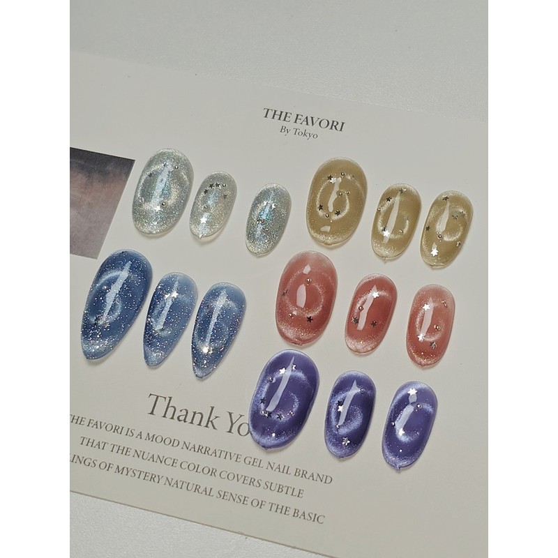 BangleMagnet [Handmade Nail Tip] Emily Nail - Oval / 뱅글자석