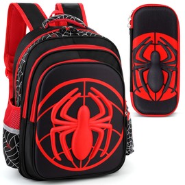 Cool School Backpack with Pencil Case Large Capacity Shoulders Backpack Adjustable Straps For Girls Boys Teens