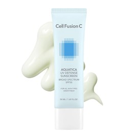 Cell Fusion C Aquatica UV Defense Sunscreen SPF 50, Hydrating & Lightweight, No White Cast, Korean Face Sunscreen, 50ml