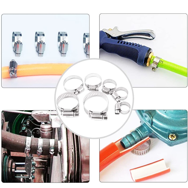 Hose Band, 304 Stainless Steel, Hose Clip, Compatible with Φ1.3