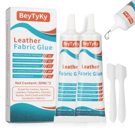 Strong Permanent Fabric Glue - Clear, Washable, No-Sew Liquid Stitch Glue for Fabric Clothing Repair (30ML*2PCS)