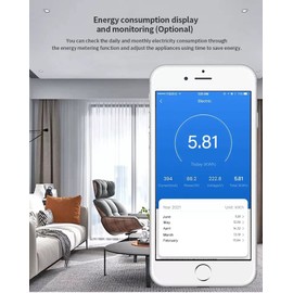 EXCALIBUR - WiFi Wireless UK Smart Plug Socket Extension Lead USB For Alexa Google Home Nest