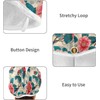 e-style Camellia Sky Blue Red - Toalla de microfibra para