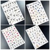 SILPECWEE 3D Nail Art Stickers Gold Marble Spots Wave Design