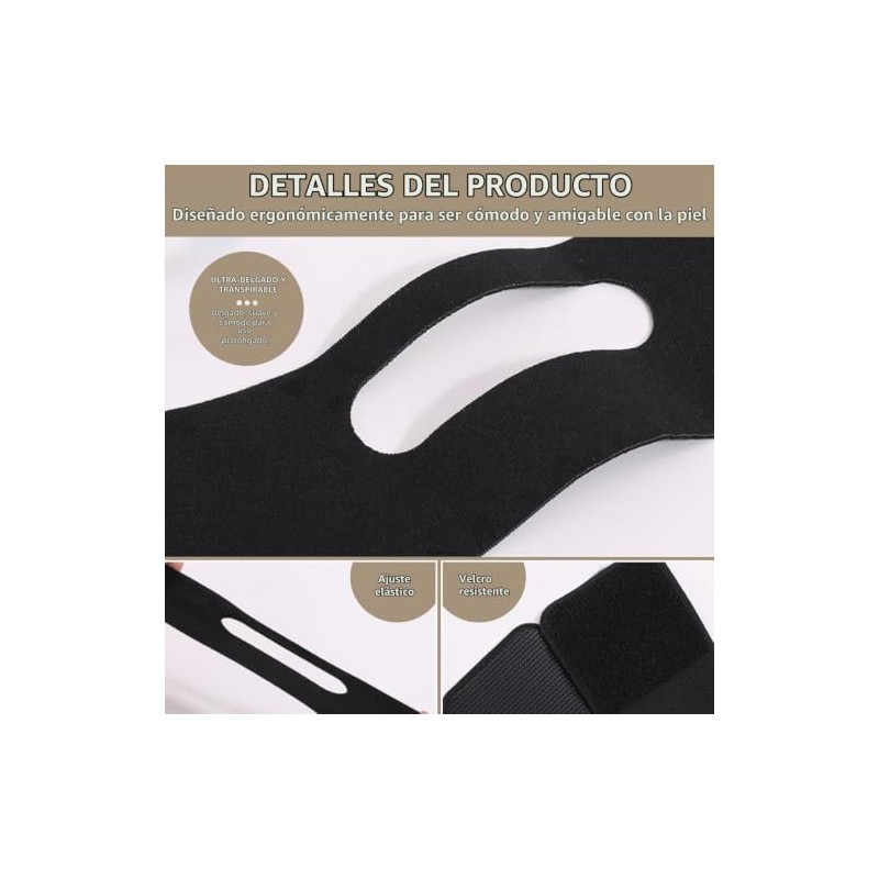 Mascarilla Reafirmante V-Line: Reductor De Papada Y Moldeador Facial Con