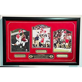 Georgia Bulldogs 2021-22 National Champions Triple 8x10s professionally framed and double matted