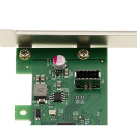 KALEA-INFORMATIQUE PCIe x4 USB-E Controller Card 1 Internal Port USB 3.2 Gen 2x2 20G Type E with ASM3242 Chipset, High and Low Profile