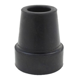Qty: 10x 19mm (3/4") Rubber Ferrules, Tips or Feet for Walking Sticks or Canes - Black - by Lifeswonderful