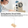 Thread Holder Stable Wood Base Large Spool Thread Stand for