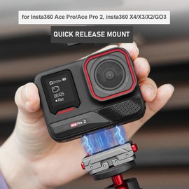 Quick Release Mount for Ace Pro 2, X4, X3, X2, Go3, Snap On Magnetic Mount Base with 1/4 Inch Screw and 2 Prong Mount