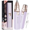 Eyebrow-Facial Hair Remover Women: Portable 2 in 1 Electric Shaver