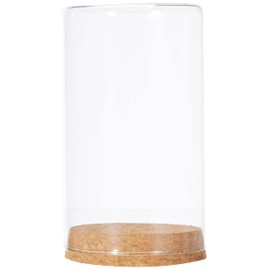 RAYHER 56612000 Glass Jar with Cork Lid Diameter 9.5 cm Height 16.5 cm