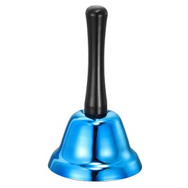 uxcell Loud Hand Bell, 75mm(2.95") Dia. Dinner Bell for Classroom, Service, Blue