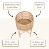 KOUBOO Rattan Indoor Plant Stand, Small, Natural Planter Brown