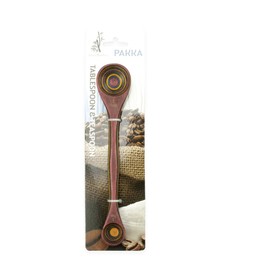 Island Bamboo 9" Rainbow Pakkawood 2 in 1 Double Sided Measuring Spoon Kitchen Essentials, 9"
