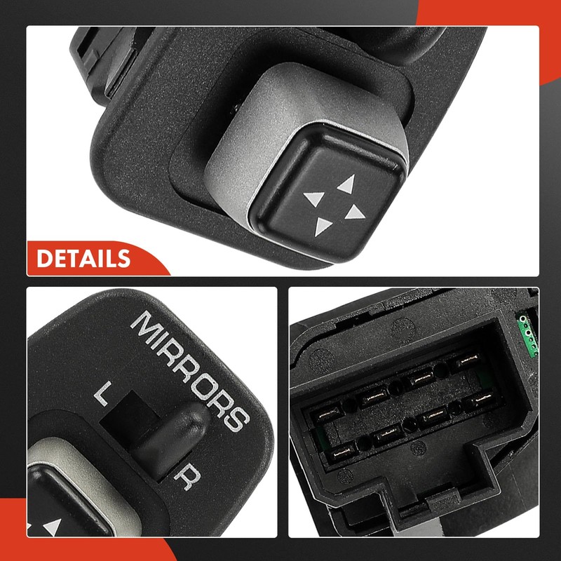 A-Premium Power Mirror Switch Compatible with Lincoln Town Car 2004
