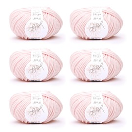 ggh Sportlife Box | 300 g Set (6 x 50 g) | 100% Soft Natural Fibre Virgin Wool in Many Colours | Colour 047 - Rose