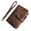 AOXONEL Women's Small Bifold Leather Wallet RFID Blocking Ladies Wristlet