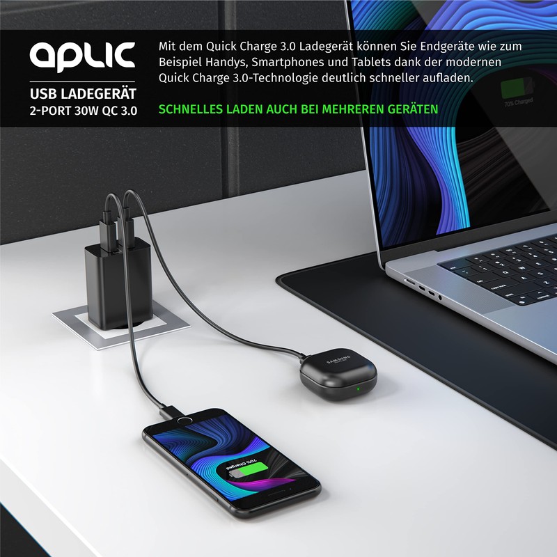 CSL USB Charger 30 W QC 3.0 2 Port Power