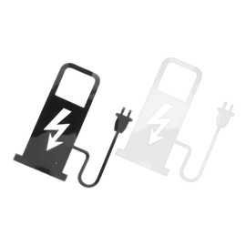 Zerodeko 2Pcs Electric Vehicle Charging Reminder Stickers for Cars Durable Auto Window Decals Graphics for Aesthetic Enhancement