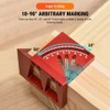 Uadme 3D Multi Angle Measuring Ruler, 45/90 Degree Aluminum Alloy
