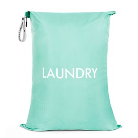 MissBoy Laundry Bag, Nylon Storage Bag for Dirty Clothes, Washable Laundry Bags with Zip for Travel Camping College Dorms, Lightweight Foldable Swimming Dry Wet Bag