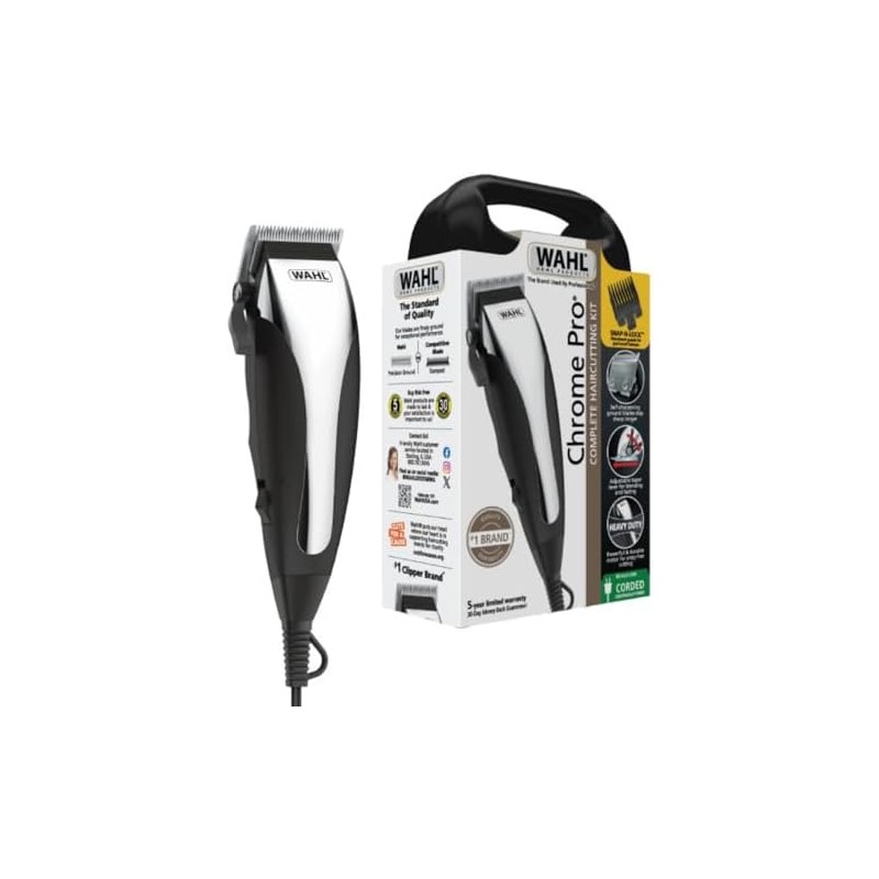 Wahl Chrome Cut Kit de Cortadora de Cabello para Uso