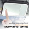 Upgraded Car Vanity Mirror with Lights 5X Magnifying,Rechargeable Visor Mirror