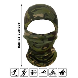 Blulu 3 Pieces Ski Mask Balaclava Full Face Mask Winter Camo Balaclava Hunting Face Cover Windproof Breathable Shiesty Mask(Novel Color,Medium)