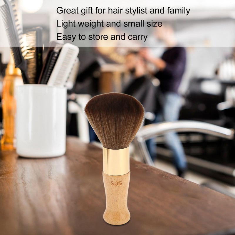 Barber Neck Duster Brush Comfortable Hand Feel Stable Portable Salon