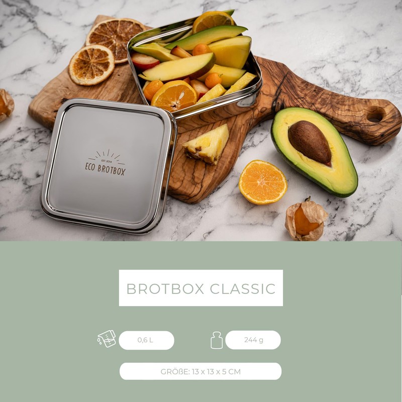 Classic Lunch Box, Children's Lunch Box, 500 ml, Lunch Box