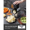 FOHERE Electric Cheese Grater, Upgraded 6-IN-1 Large Feed Chute Electric