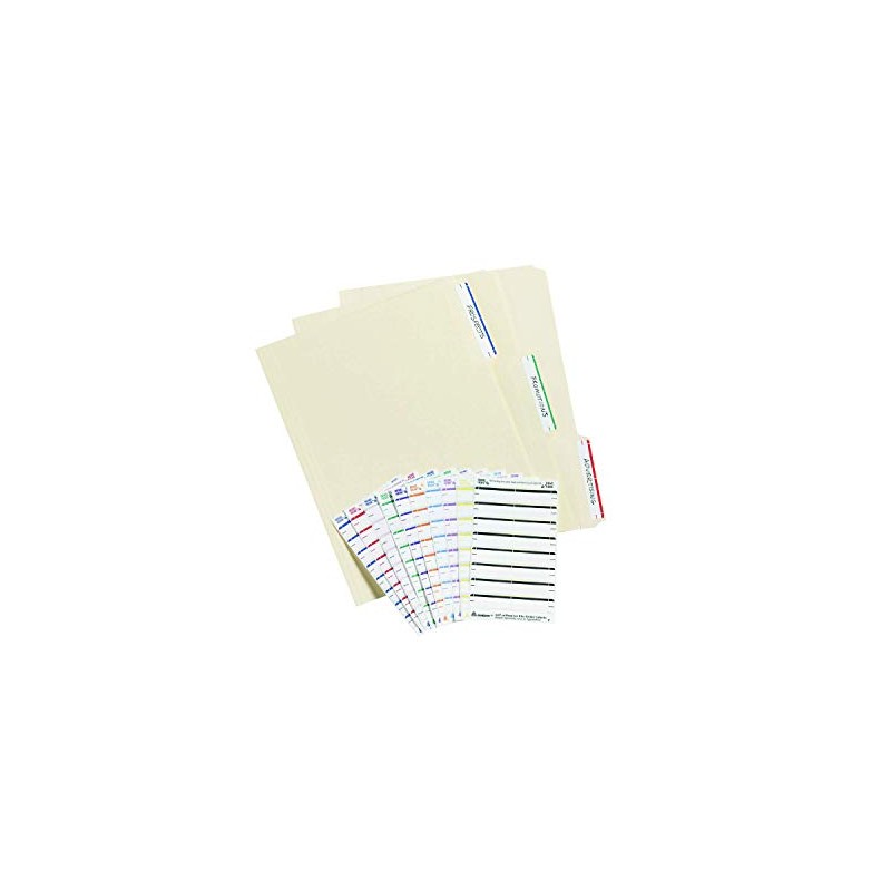 Avery File Folder Labels, 3-1/2" X 1/3", Blue Bar, Pack