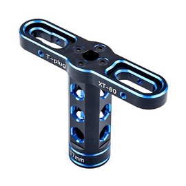 KingVal Aluminum 17mm Wheel Hex Nut Driver Wrench Socket Tool for 1/8 RC Car Truck Truggy (Black-Blue)