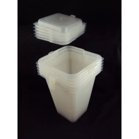 WOW Food Storage Container System, 8" & 1", Set of 10 Pieces (5 of each)
