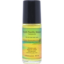 South Pacific Waters Perfume Oil, 1.0 Oz Portable Roll-On Fragrance with Long-Lasting Scent, Delightful Essential Oils and Jojoba Oil For Daily Use