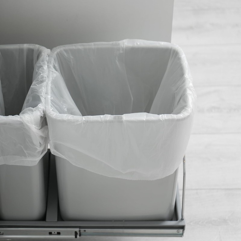 8 Gallon Trash Bags - 50 Count Medium Trash Bags