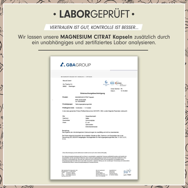 Magnesium Capsules 240x with Bioavailable Magnesium Citrate