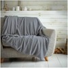 Waffle Honeycomb Throw Blanket Soft Warm Throw Over Sofa Bed Travel Bedspread (Charcoal Grey, Double - 150 x 200cm)