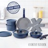 Country Kitchen Cookware Set with Removable Handle, Oven & RV